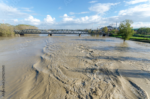 Piacenza - Piena del fiume Po