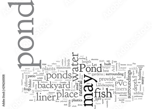 A Backyard Fish Pond