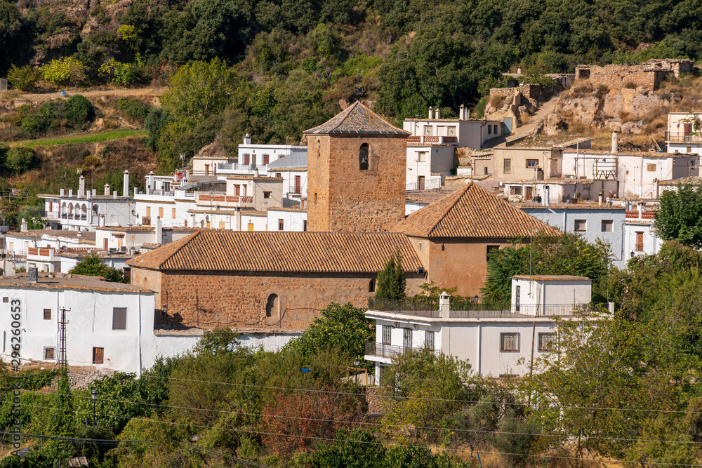 The town of Juviles in the Alpujarra (Spain)