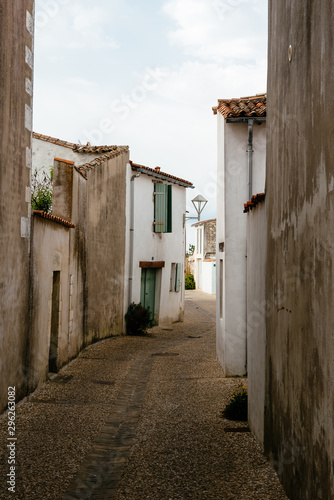Picturesque street in village in the Island of Re © jjfarq