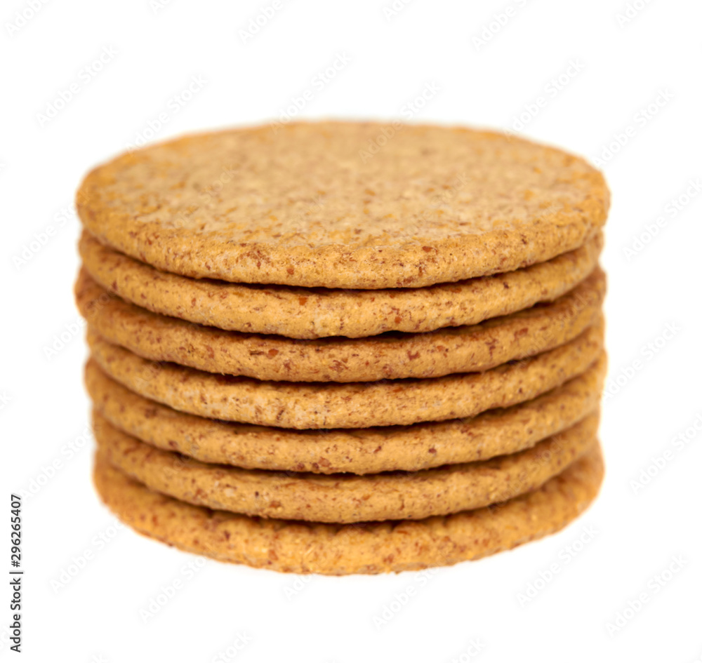Round cookies with whole wheat. Healthy snack. Round cookies with whole wheat. Healthy snack.