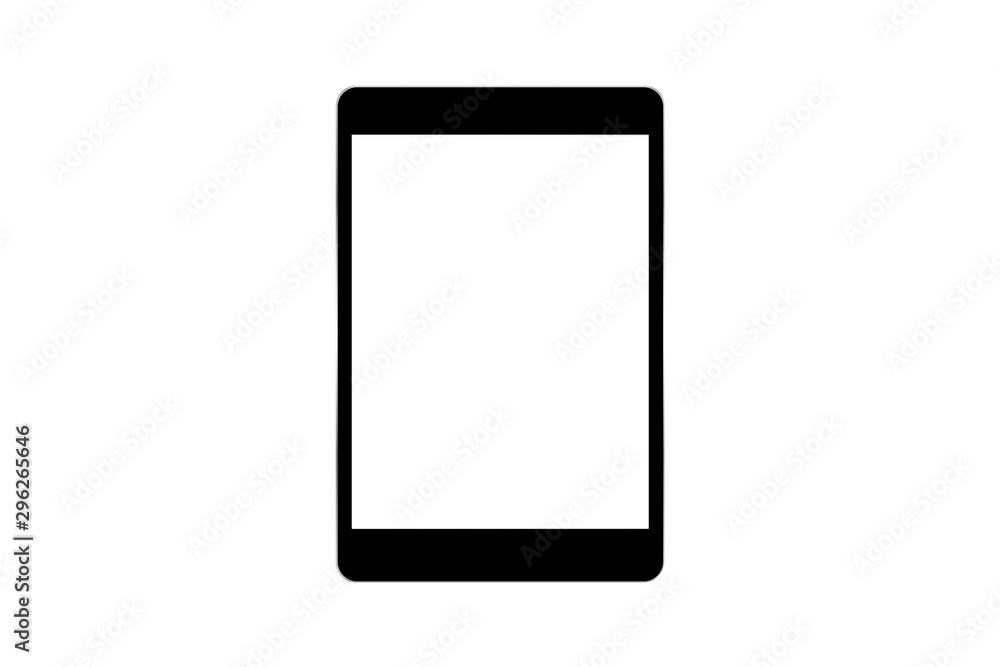 blank screen tablet isolated on white background with clipping path blank screen tablet isolated on white background with clipping path