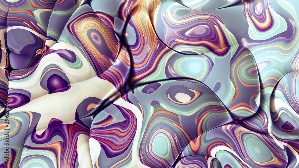 Bright background with a volumetric pattern and print. 3d illustration, 3d rendering. Bright background with a volumetric pattern and print. 3d illustration, 3d rendering.