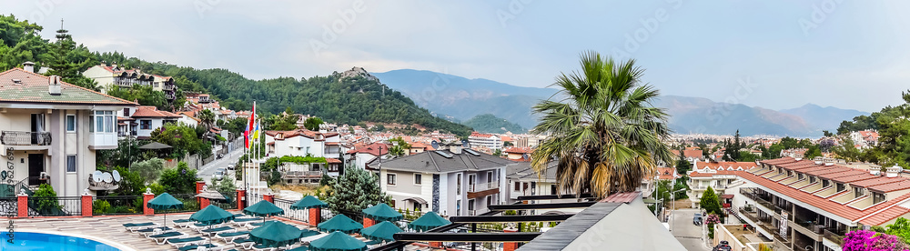 Marmaris old town view cityscape building Turkey Marmaris old town view cityscape building Turkey