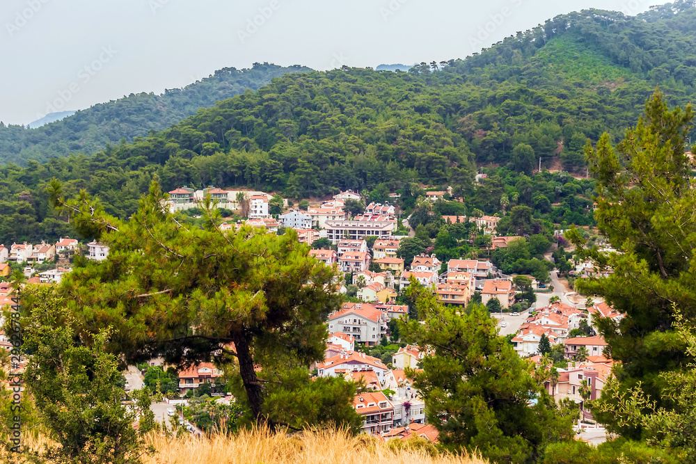 Marmaris old town view cityscape