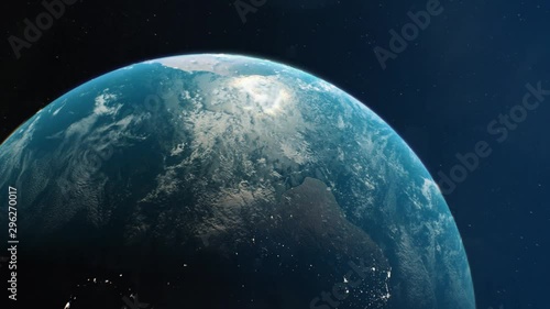 Cinematic Style Realistic Planet Earth Reveal