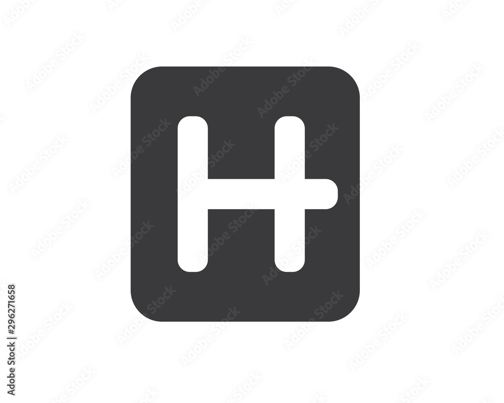 H letter ilustration logo vector icon H letter ilustration logo vector icon