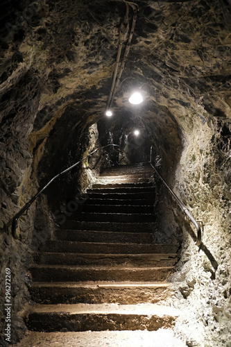 Path Climbing up to Staubbachfall Waterfall in Lauterbrunnen