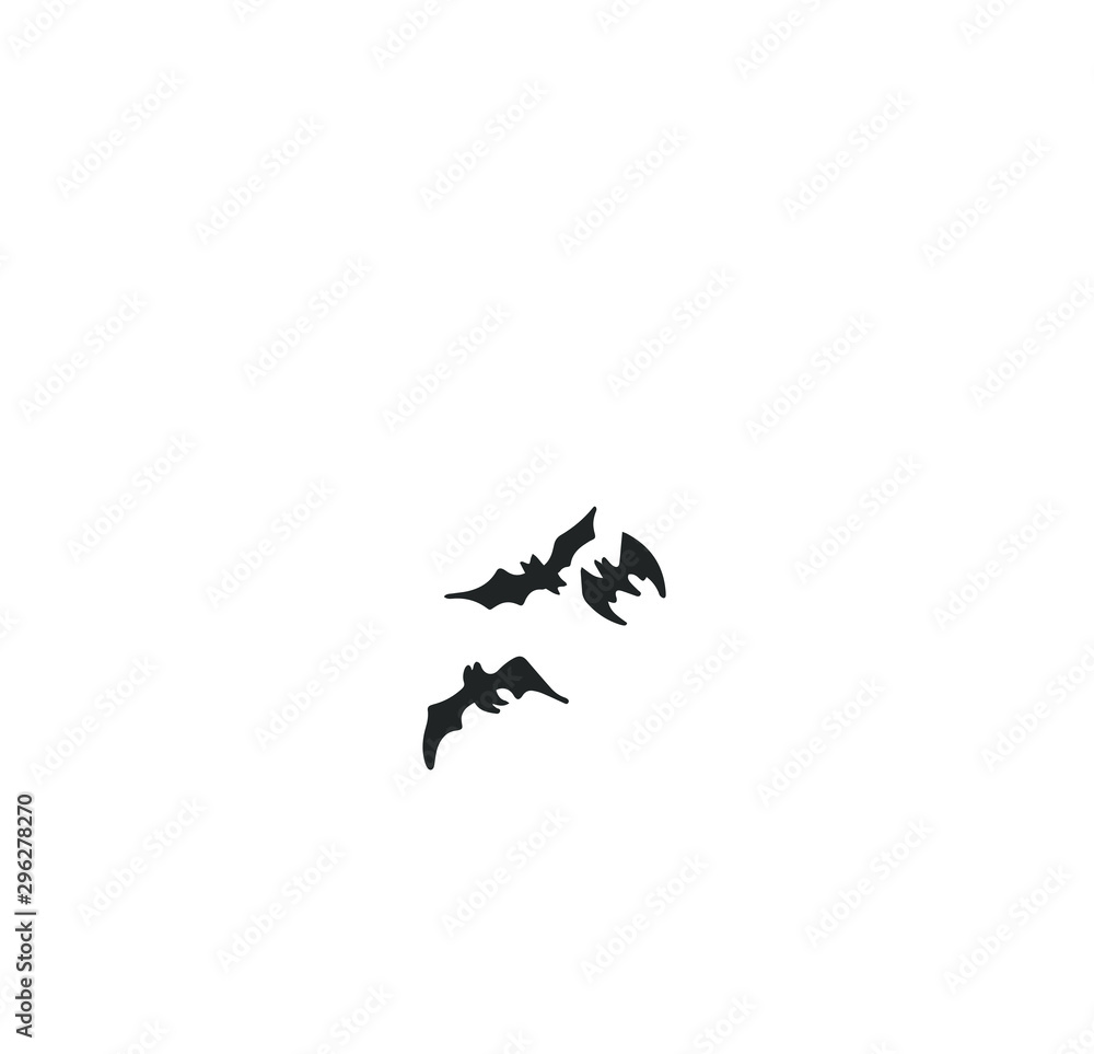 Obraz premium siluetas de murcielagos volando
