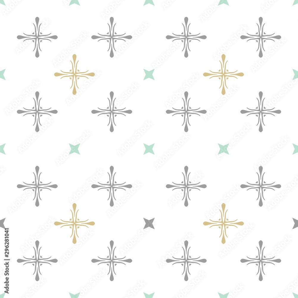 Seamless ornate pattern. Endless tiling for fabric design, wallpapers, wrapping paper Seamless ornate pattern. Endless tiling for fabric design, wallpapers, wrapping paper
