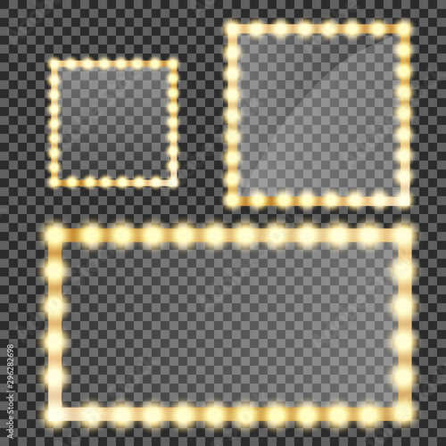 Makeup mirror isolated