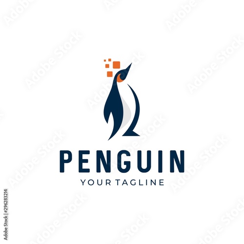 penguin vector logo icon symbol design