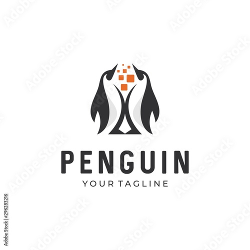 penguin vector logo icon symbol design