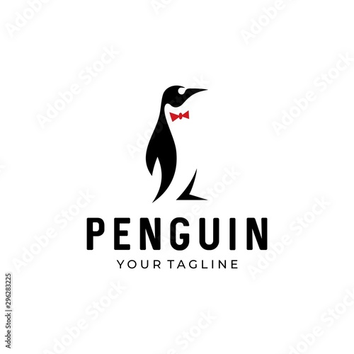 penguin vector logo icon symbol design