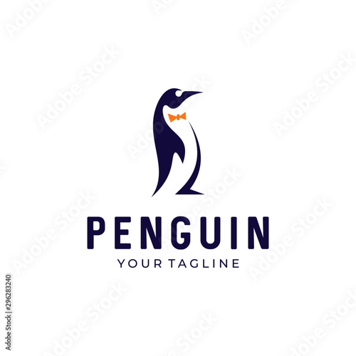 penguin vector logo icon symbol design