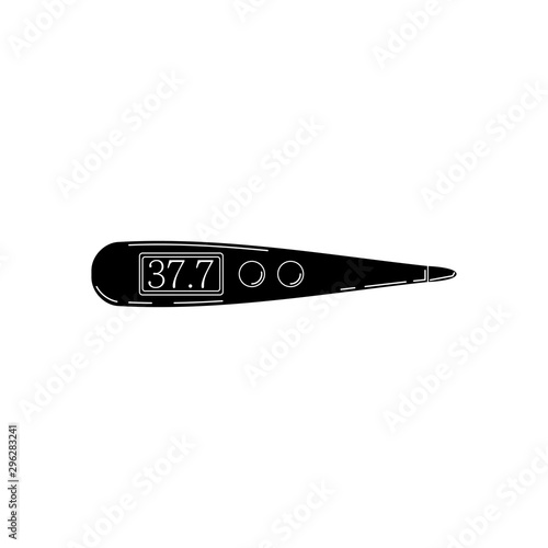 thermometer simple icon. Medicine vector illustration for design