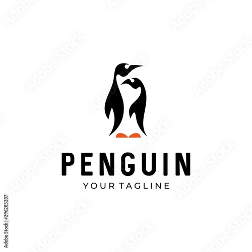 penguin vector logo icon symbol design