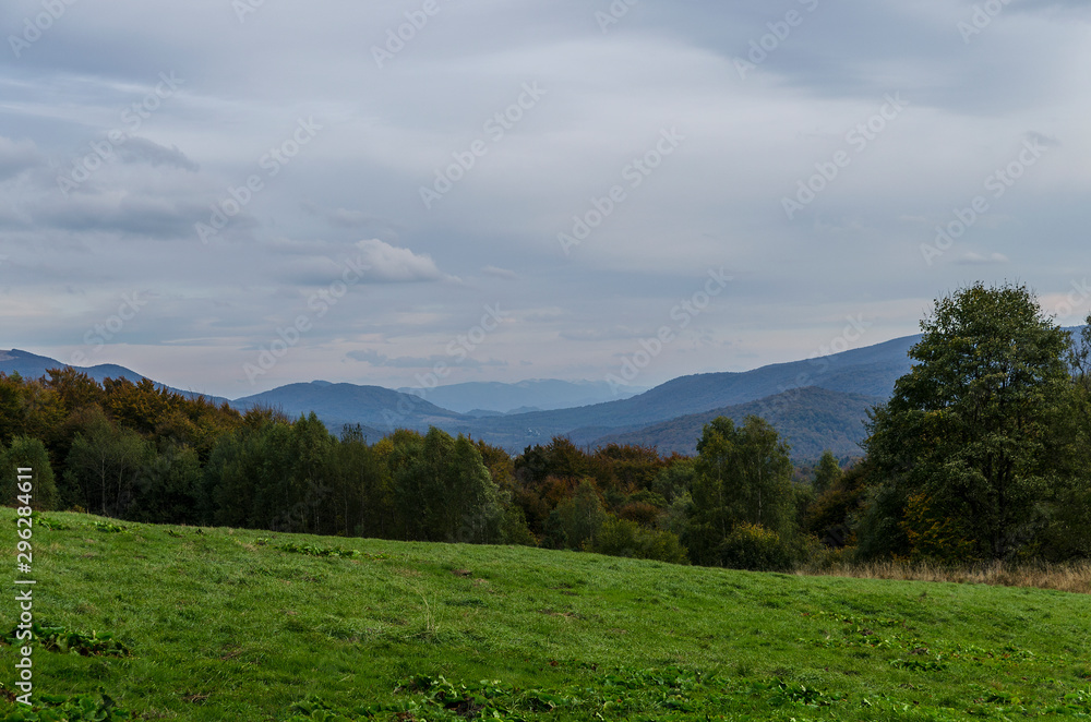 Bieszczady panorama z połoniny caryńskiej 