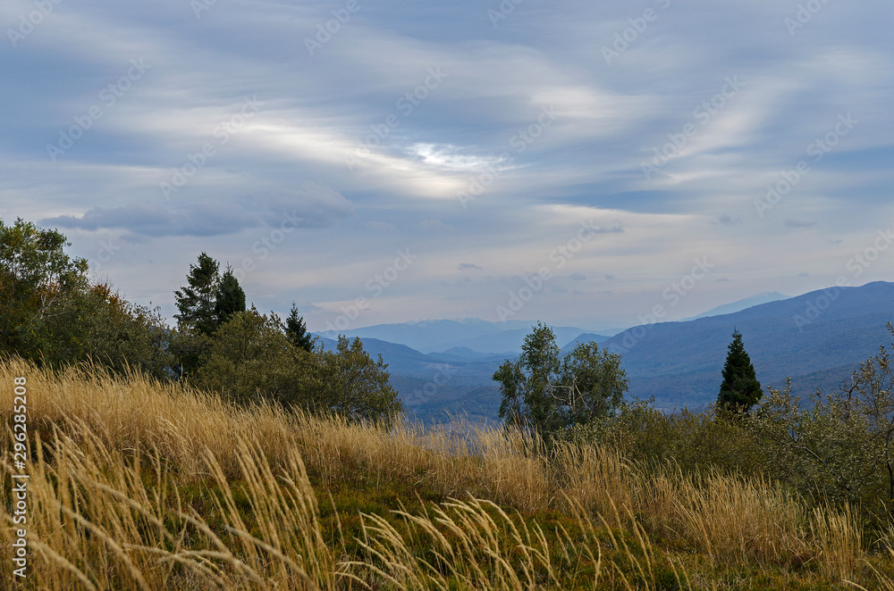 Bieszczady panorama z połoniny caryńskiej Bieszczady panorama z połoniny caryńskiej