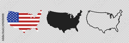 Obraz na plátně United states map