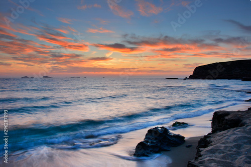 Ibiza - Sunset on the Cala Comte photo