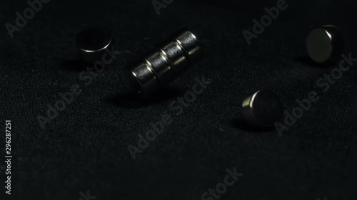 Neodymium Magnets attracting and impacting in Slow Motion 1500fps