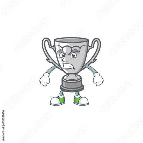 Scream silver trophy with cartoon character shape.