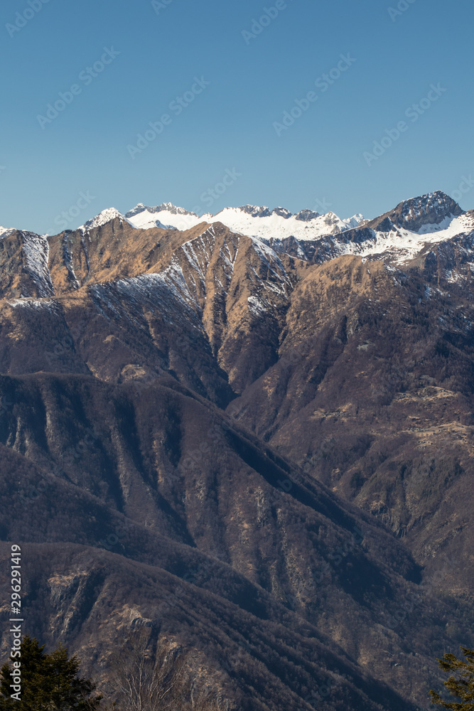 Switzerland mountain scenery from Monte Bre