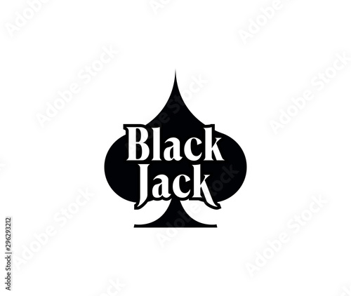 illustration Blackjack logo for Online casino mobile phone app. Banner with Twenty-One logo. Online Blackjack mobile phone app. Twenty-One Jackpot poster