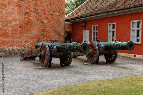 Antike Kanonen Schloss Gripsholm Schweden