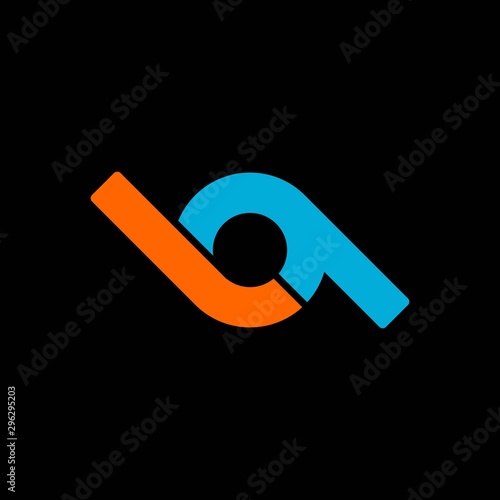 simple typography BQ vector logo