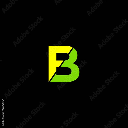 simple typography bf vector logo