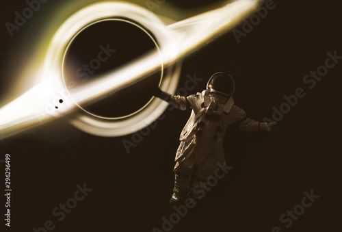 Εκτύπωση καμβά Astronaut leaving earth