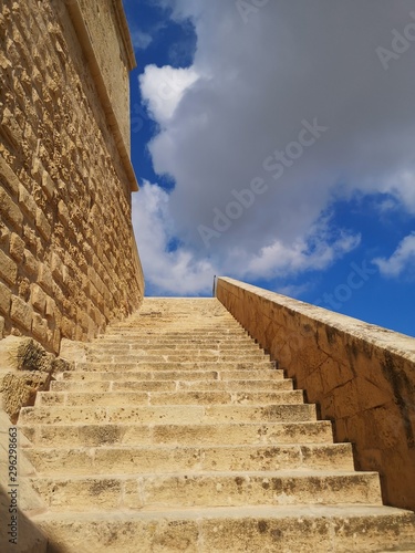 empty tuff staircase  Victoria to gozo