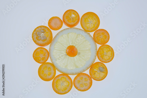 cutrus fruits, grapefruit and kumquats photo