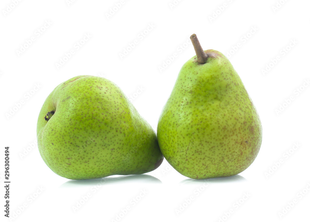 green pear isolated on white background green pear isolated on white background