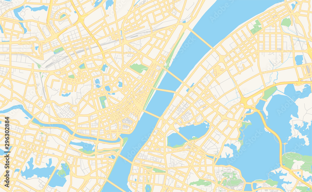 Printable street map of Wuhan, China Printable street map of Wuhan, China