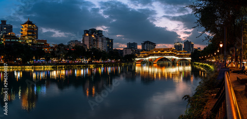 Anshun Bridge in Chengdu China 