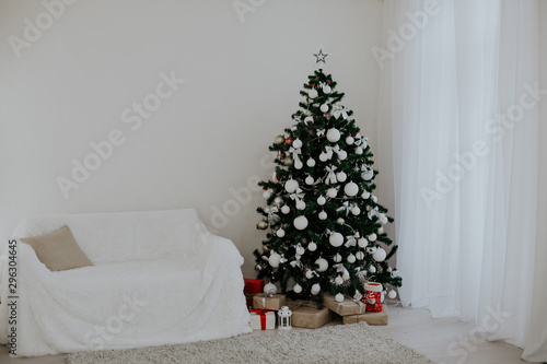 Christmas Decor 2018 with Christmas tree and gifts photo