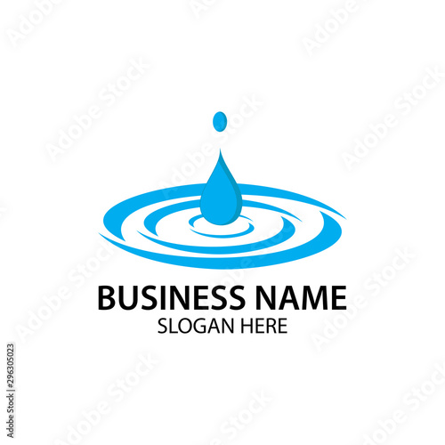 water drop Logo Template vector illustration design - Vector