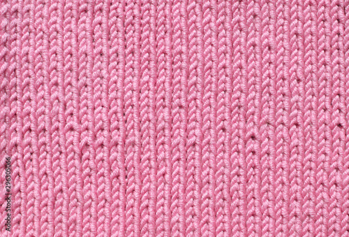 Pink knitted pattern background creative handmade © Svetlana