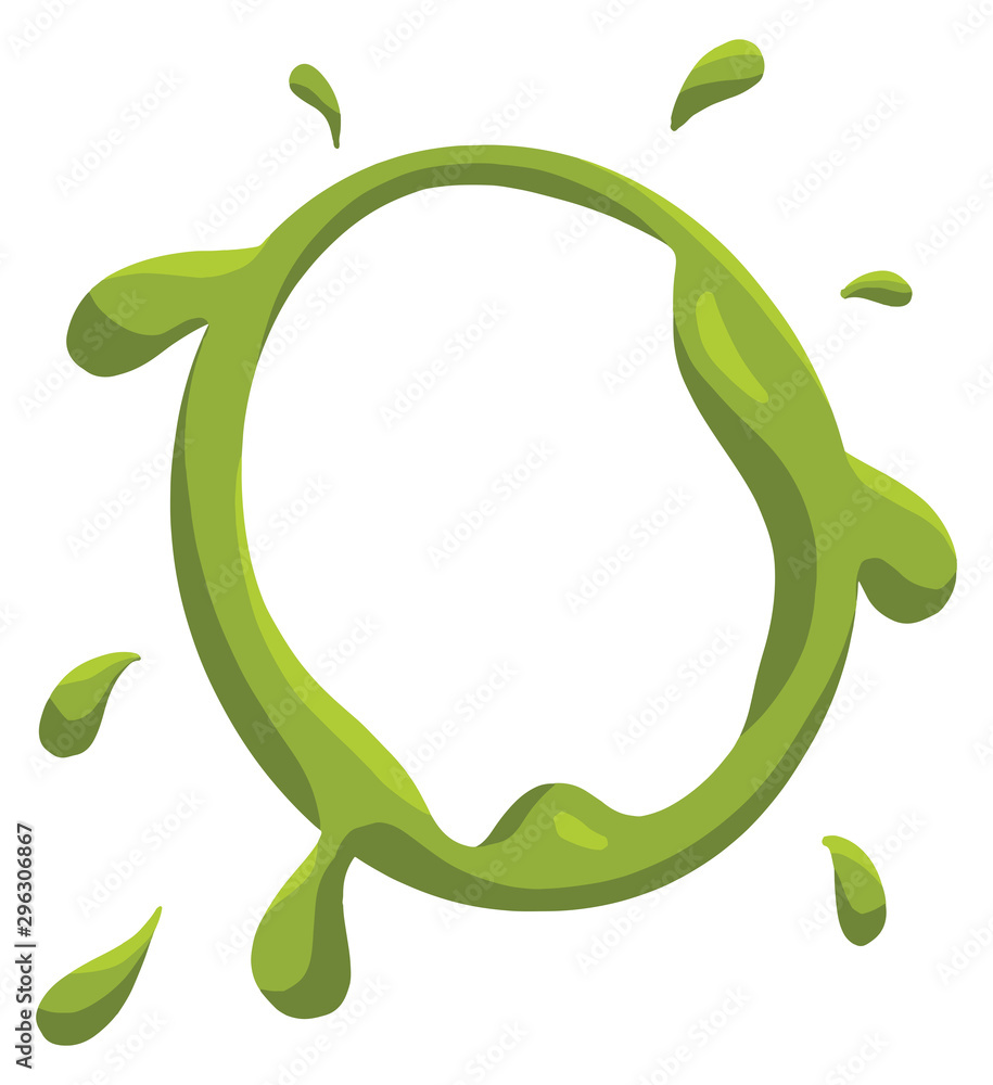 Cartoon Coffee Mug or Cup Stain Looks Like Slime Illustration Cartoon Coffee Mug or Cup Stain Looks Like Slime Illustration
