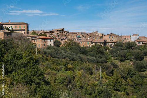 Veduta panoramica di Montalcino, deliziosa città medievale