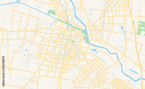 Printable street map of Fuyang  China