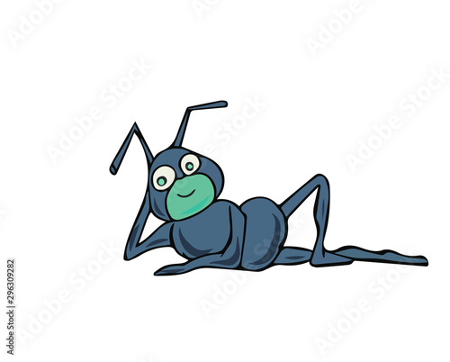 hormiga posando