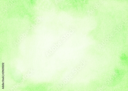 Watercolor light green frame background texture