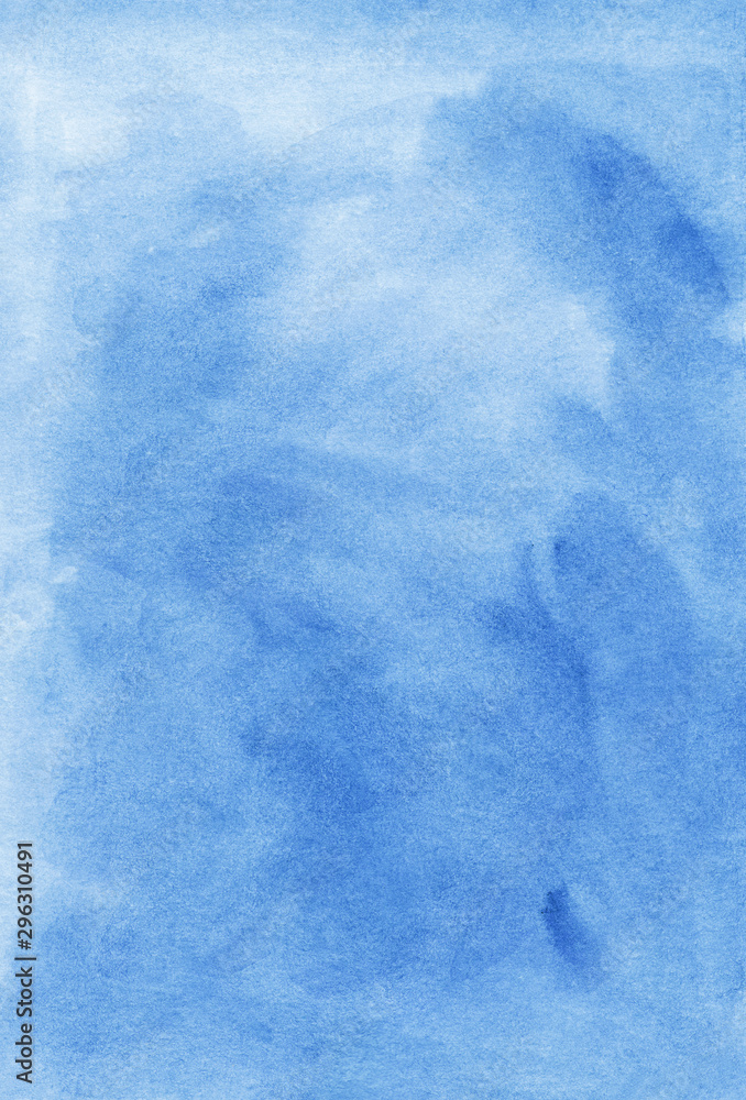 Watercolor blue background texture