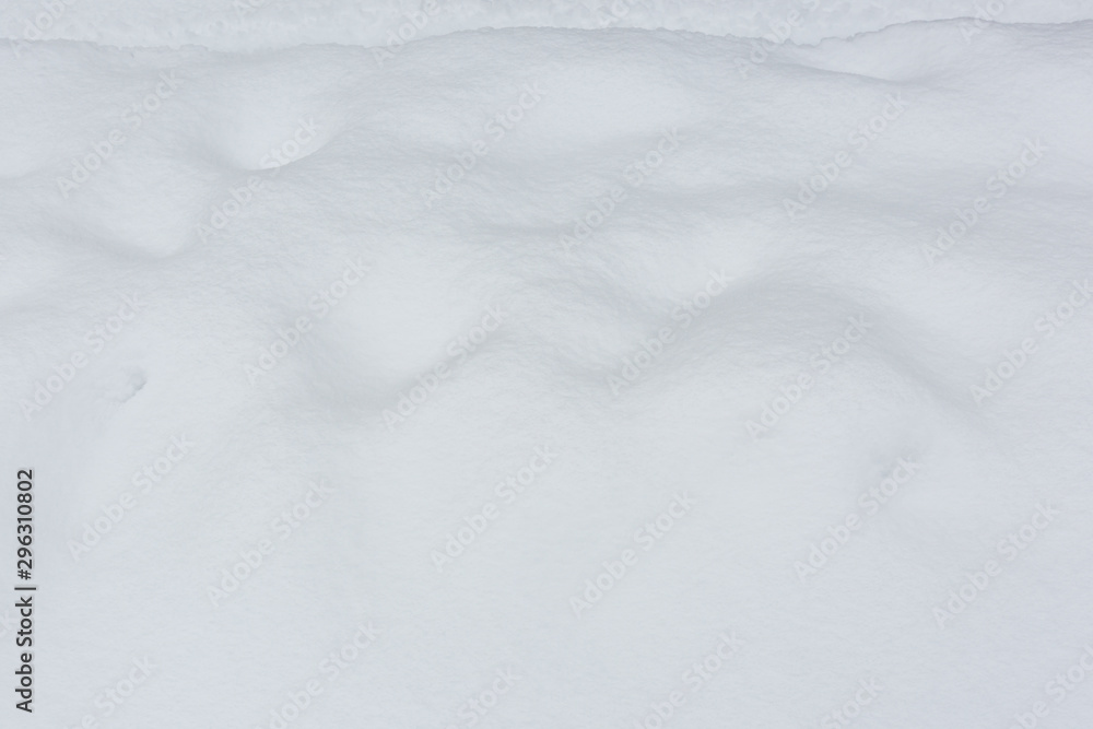 snow texture in winter, white background
