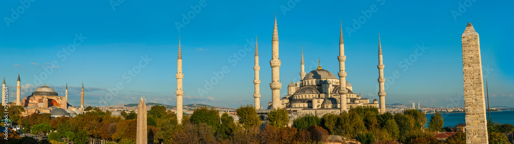 Blue Mosque and Hagia Sophia in Istanbul