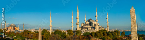 Blue Mosque and Hagia Sophia in Istanbul